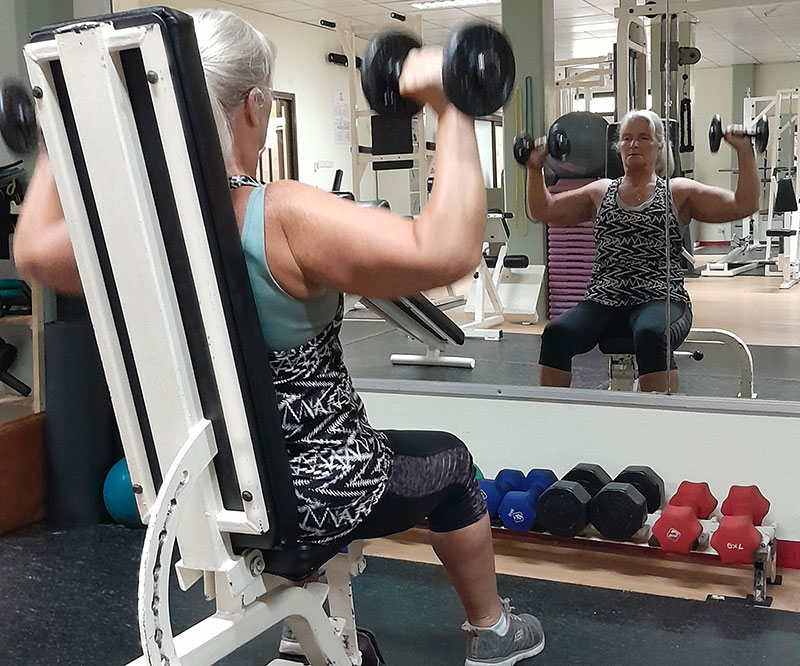 Shoulder press form